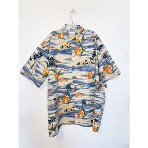 Pierre Cardin 2XLT Hawaiian Shirt 100% Cotton Made in Korea Floral Beach…